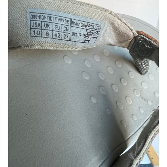 Vionic Tide II Comfort Flat Gray Thong Straps Flip Flop Sandals Size 10 - Picture 9 of 10